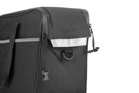 ANASES detachable shoulder strap attached showing carry convenience off-bike