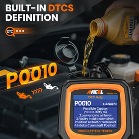 ANCEL AD410 PRO connector and OBDII port highlighting plug-and-play ease