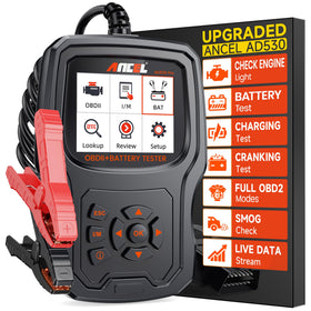 ANCEL AD530 PRO front view showing compact handheld design and clear controls for quick diagnostics
