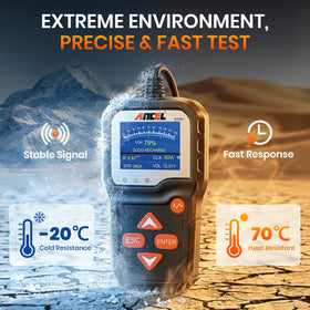 ANCEL BA301 performing cranking test on motorcycle to confirm starting health benefit