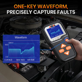 ANCEL BA301 closeup display with waveform capture for clearer diagnosis benefit