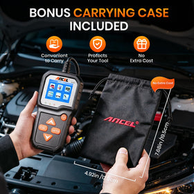 ANCEL BA301 packaging with included accessories for ready-out-of-box testing benefit