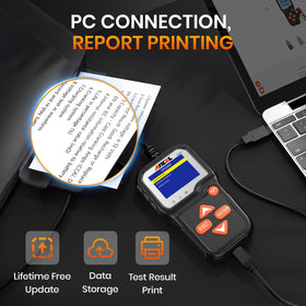 ANCEL BA301 held in hand for scale comparison to show portable convenience benefit