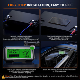 ANCEL BM200 PRO installed in engine bay, brand delivering durable waterproof protection