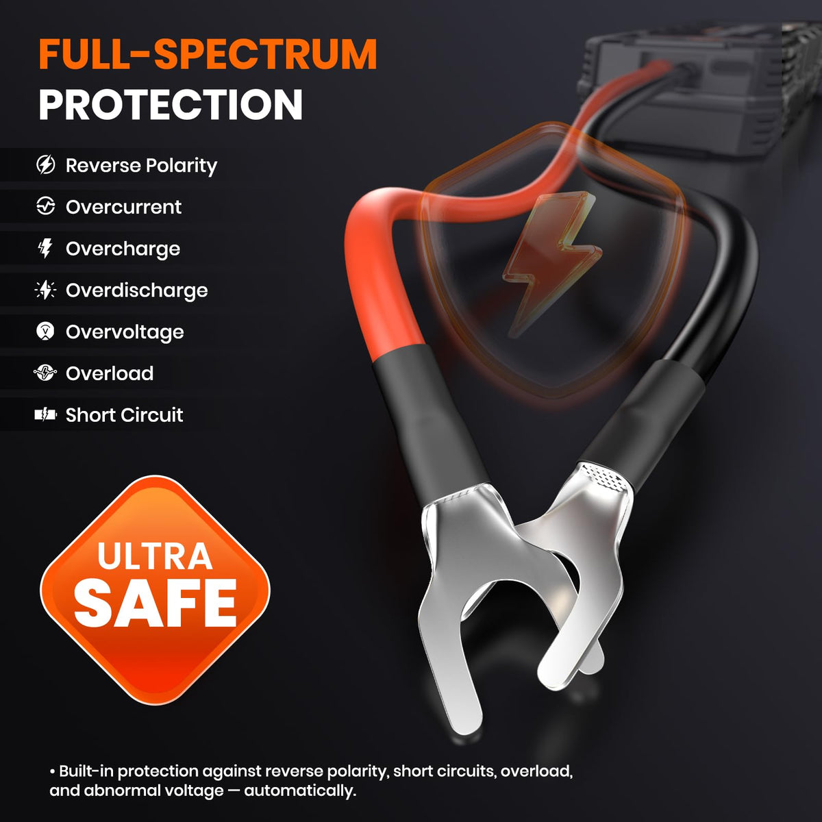 ANCEL BS200 near snow and sun showing durable extreme-temperature operation