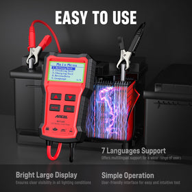 ANCEL BST100 compact size with cables and pouch for portable storage benefit