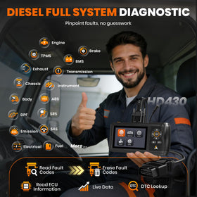 ANCEL cable connectors set with CAT-9 and OBDII plugs for seamless vehicle connection