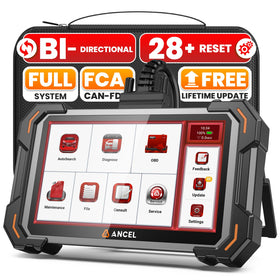 ANCEL DS500 Elite front view showing unit and keypad for easy diagnostics