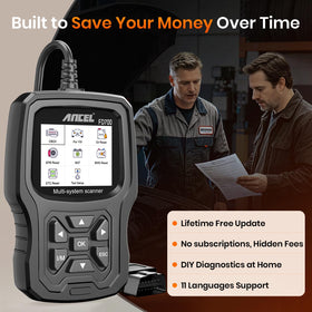 ANCEL FD700 held in hand demonstrating compact size for comfortable use