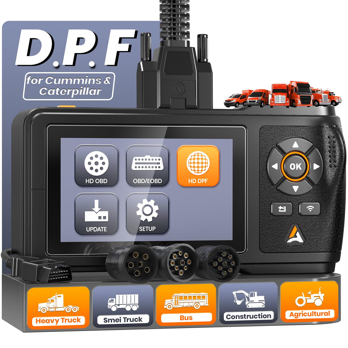 ANCEL front view showing unit controls and comfortable horizontal buttons for quick operation