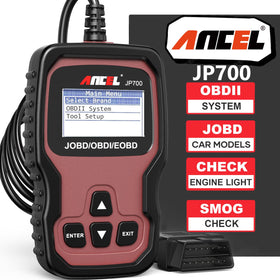 ANCEL JP700 front view showing unit and controls, fast engine diagnostics