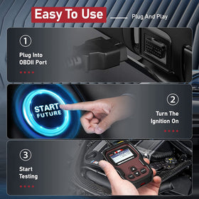 ANCEL JP700 held in hand to show scale, compact portable convenience benefit