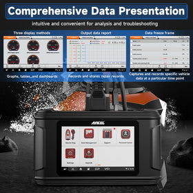ANCEL MR500 live data waveform view showing sensor trends for accurate troubleshooting