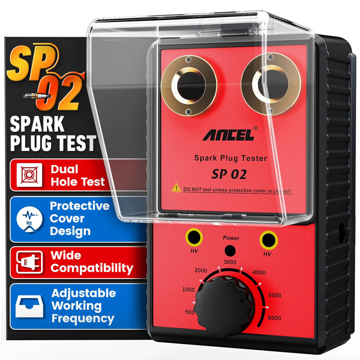 ANCEL front panel showing dual sockets for quick comparative testing