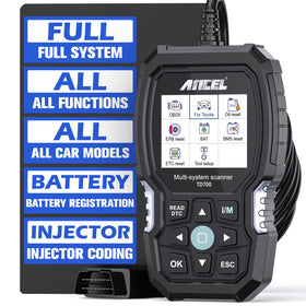 ANCEL TD700 front view showing device and buttons for clear diagnostics