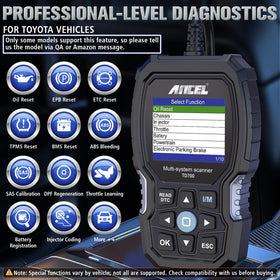 ANCEL TD700 screen close-up displaying diagnostic codes for quick understanding