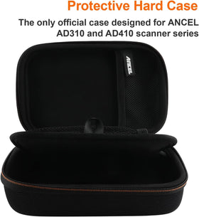 ANCEL lid logo close-up for quick content identification and visual cue