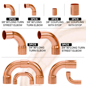 ANCIMOON close-up of copper elbow showing smooth finish and corrosion resistance