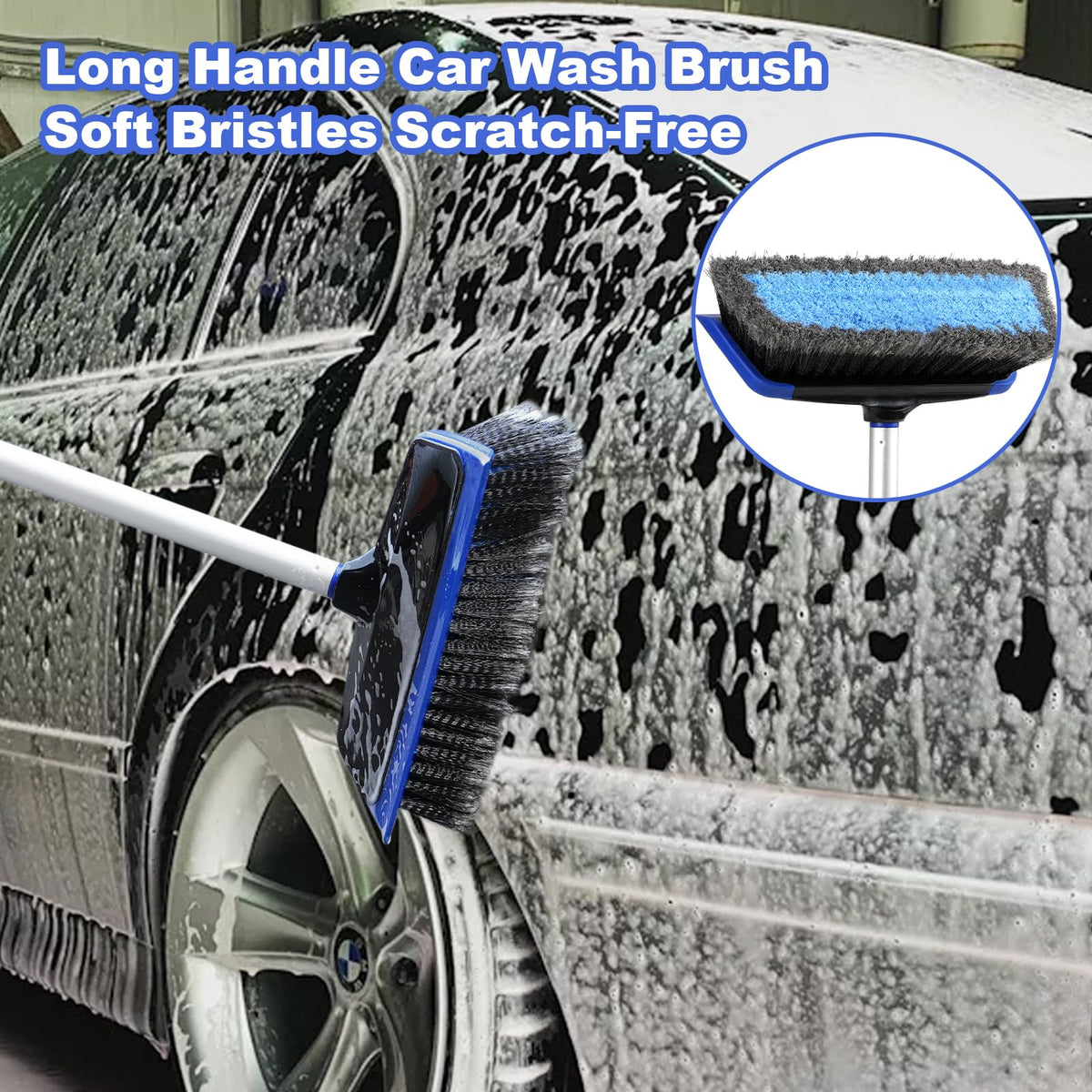 ANCLO chenille brush closeup showing soft fibers that protect vehicle paint