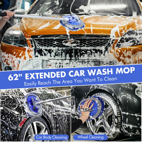 ANCLO wheel brush cleaning rim crevices to remove brake dust effectively