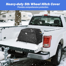 Andacar folded hitch cover in storage bag showing tidy transportability