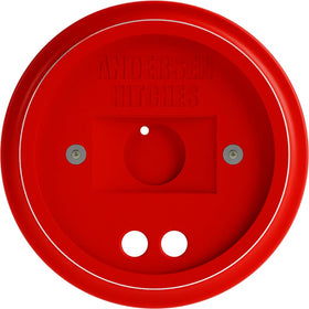 Andersen Hitches block in use under RV jack offering stable, secure load support