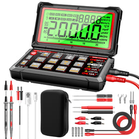 ANENG front view showing meter face and benefits of clear diagnostics