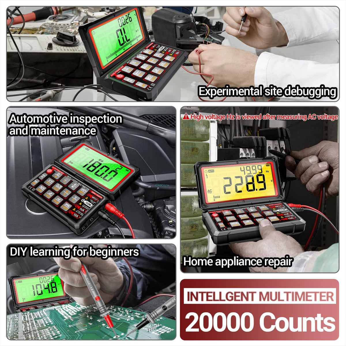 ANENG probe and lead kit displaying versatile connectors for tests