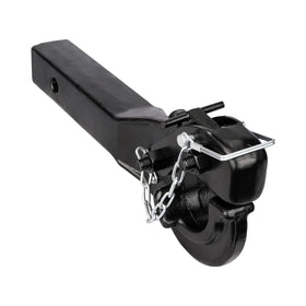 ANGCOSY front view pintle hook showing robust shape and secure coupling benefit