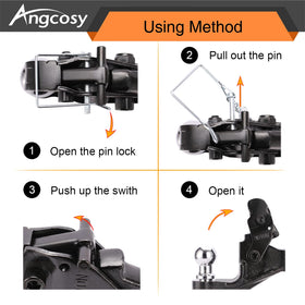 ANGCOSY in-use mounted on truck demonstrating heavy-duty towing readiness
