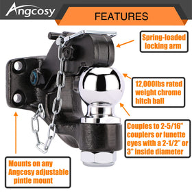 ANGCOSY mounting kit with bolts washers and nuts for straightforward secure installation