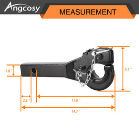 ANGCOSY side shot with measuring scale showing 15 inch length for fit verification benefit