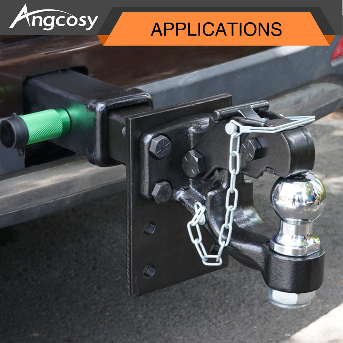 ANGCOSY next to tape measure showing 9-inch length and scale