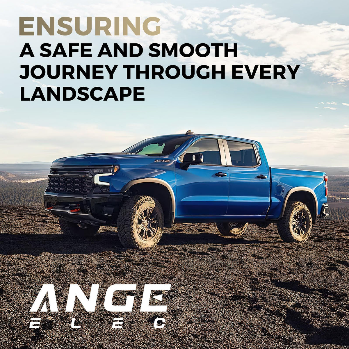 ANGE ELEC AG001 in truck interior near steering column illustrating user-friendly access