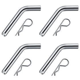 Anglechic front view of hitch pin set showing durable finish and four pins