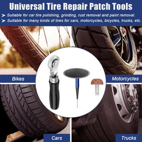 Anglekai roadside repair lifestyle scene showing portable kit enabling timely tire fixes