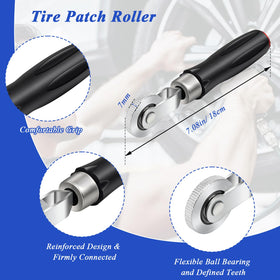 Anglekai roller detail with ergonomic handle for even patch pressure