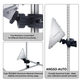 ANGSO-AUTO assembled kit showing full reflector and stand for easy transport