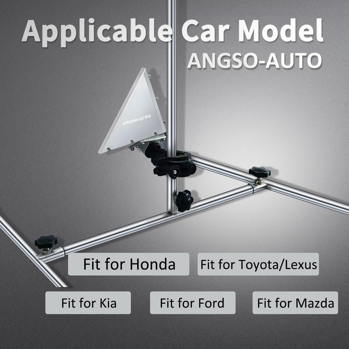 ANGSO-AUTO kit beside a ruler for size comparison and accurate placement reference