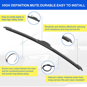 ANIKLUIM close-up of natural rubber blade edge for smooth streak-free wipe