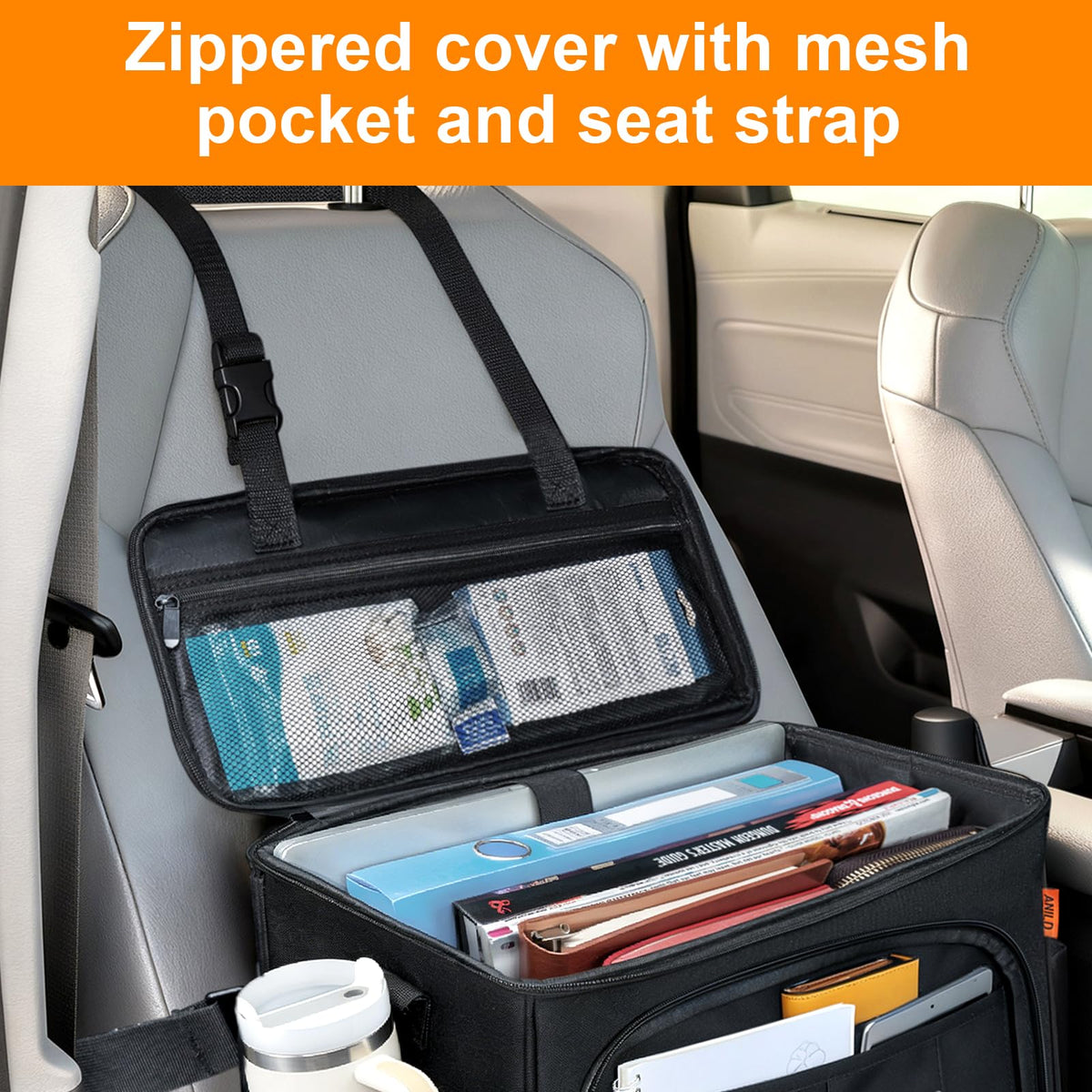 ANILD detachable shoulder strap shown converting organizer into portable bag