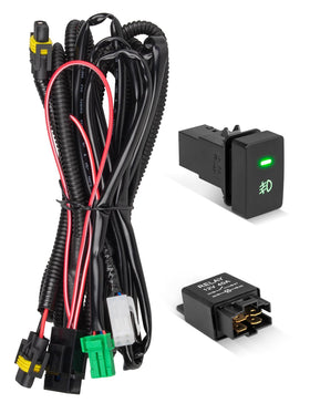 Anina front packaging of fog harness shows complete kit and benefits