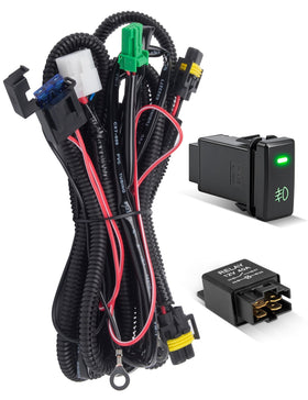 Anina front view of harness packaging showing kit contents and benefit of complete components