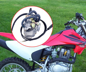 Aniro Moto carburetor next to ruler showing scale for correct sizing