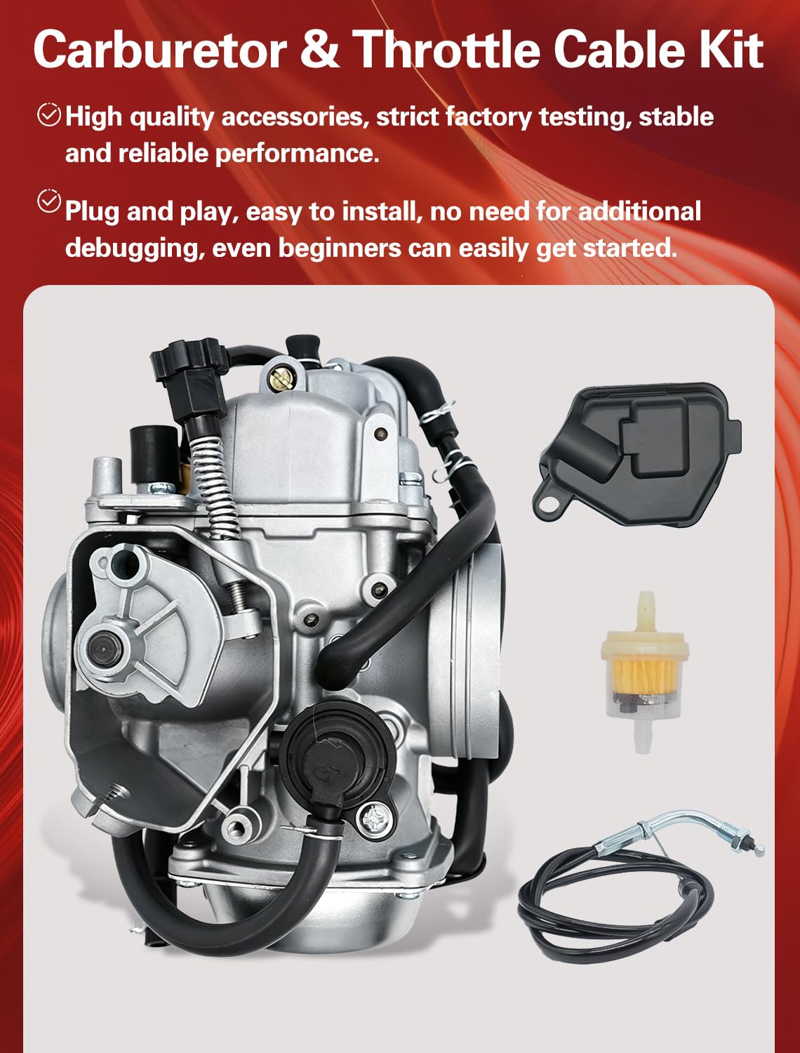Aniro Moto carburetor close-up of jets and passages for reliable fuel metering
