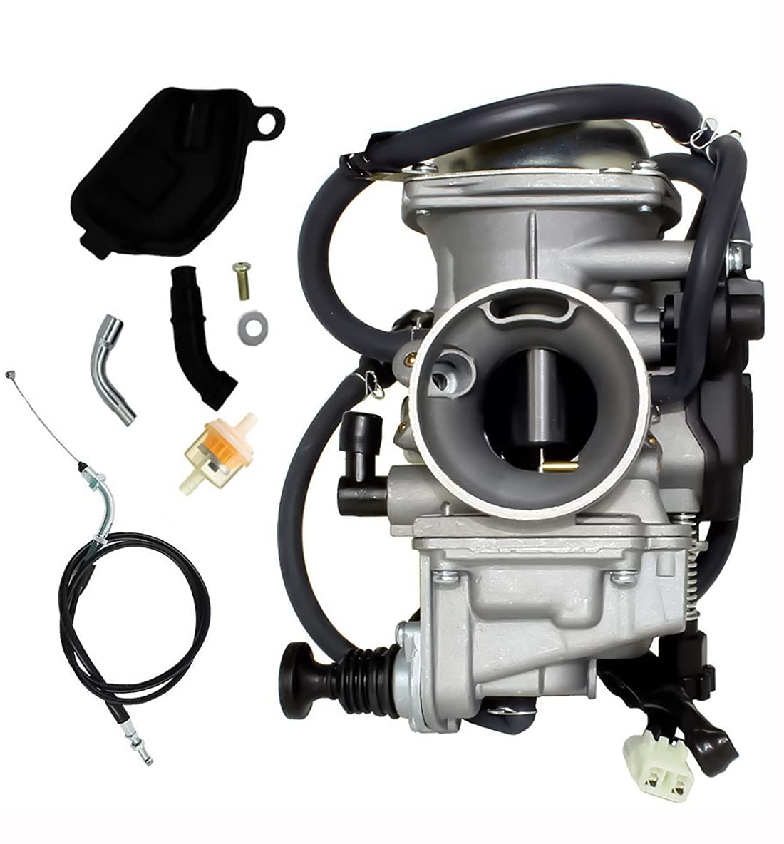 Aniro Moto carburetor front view showing clean replacement and improved fueling