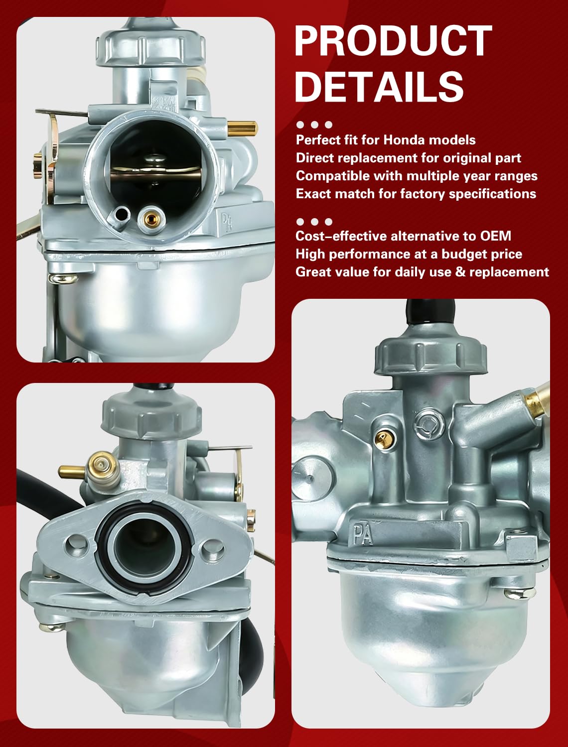 Aniro Moto fuel inlet detail illustrating secure connection and leak resistance