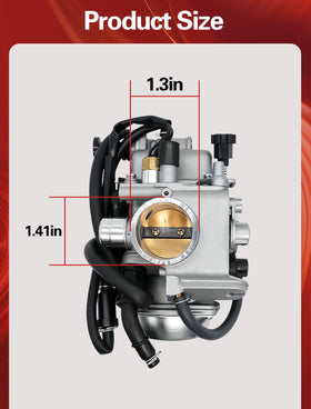 Aniro Moto carburetor installed on ATV illustrating direct-fit convenience