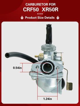 Aniro Moto carburetor installed on CRF50F demonstrating restored performance
