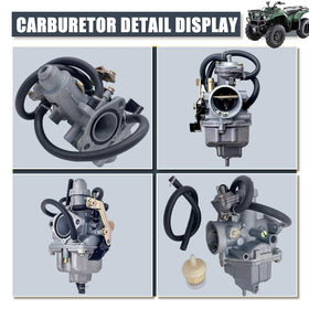 Aniro Moto carburetor label and throttle side showing precise fit and adjustment